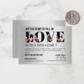 ユニークな不動産エージェント向けバレンタインデーの販促 ノートカード (正面/裏面インサイチュ)