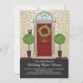 ユニークな休日のオープンハウスのパーティー 招待状 (正面)