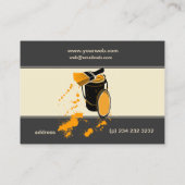 ユニークな元の金ゴールドのペンキの絵画の芸術家 名刺 (裏面)