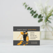 ユニークな元の金ゴールドのペンキの絵画の芸術家 名刺 (スタンド正面)