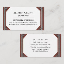 ユニークな博士課程学生名刺 名刺