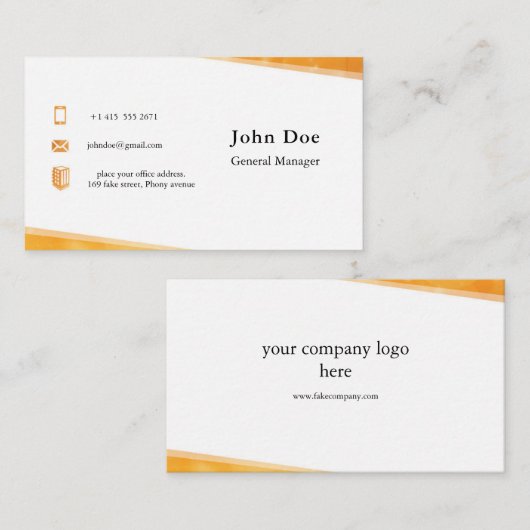 ユニークな名刺 名刺 (正面/裏面)