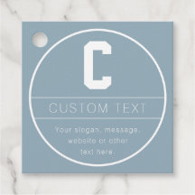 ユニークな名前＆イニシャルテンプレート | ダスティーブルー