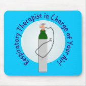 ユニークな呼吸療法士のギフト マウスパッド (正面)