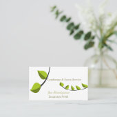 ユニークな園芸コンサルタントの芝生の心配の造園 名刺 (スタンド正面)