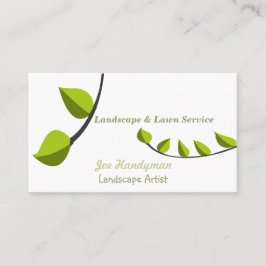 ユニークな園芸コンサルタントの芝生の心配の造園 名刺