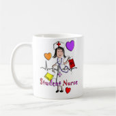 ユニークな学生ナースのギフト3Dのグラフィック コーヒーマグカップ (左)