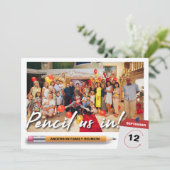 ユニークな家族会の写真の私達を書いて下さい セーブザデート (スタンド正面)