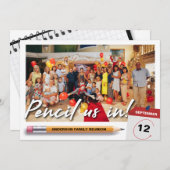 ユニークな家族会の写真の私達を書いて下さい セーブザデート (正面/裏面)