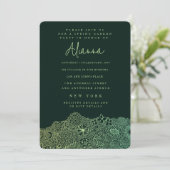 ユニークな庭のシーン アーティストの誕生日パーティー 招待状 (スタンド正面)