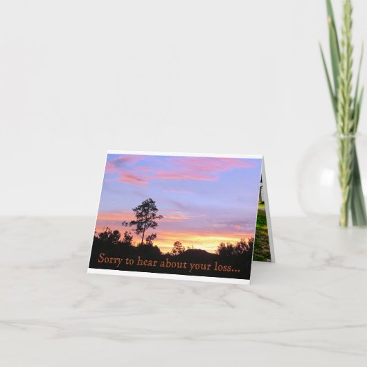 ユニークな悔やみや弔慰カード カード (正面)