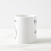 ユニークな手描きの完全なお母さん猫の芸術のマグ コーヒーマグカップ (中央)