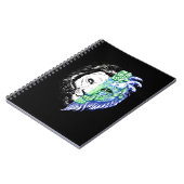 ユニークな手描きの神秘的なライオンの芸術のノート ノートブック (左側)