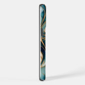 ユニークな抽象アルコールインク iPhoneケース (右側面)