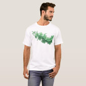 ユニークな抽象的フラワー クリエイティブプリント Tシャツ (正面フル)