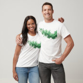 ユニークな抽象的フラワー クリエイティブプリント Tシャツ (ユニセックス)