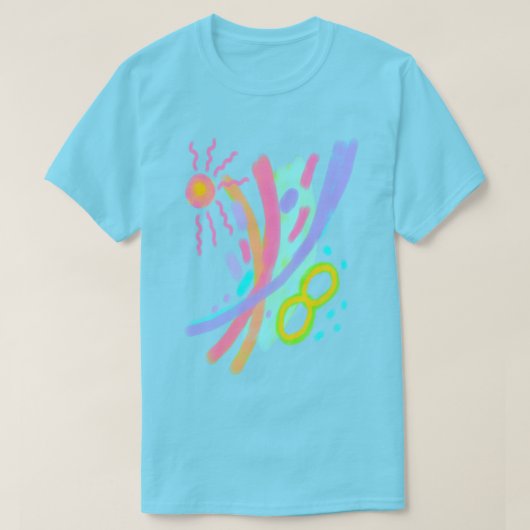 ユニークな抽象芸術Tシャツ Tシャツ (デザイン正面)