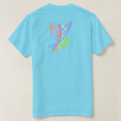 ユニークな抽象芸術Tシャツ Tシャツ (デザイン裏面)