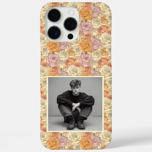ユニークな新居祝いギフトのバラの花の写真 Case-Mate iPhoneケース (裏面)