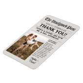 ユニークな新聞の結婚式お礼マグネット マグネット (左側)