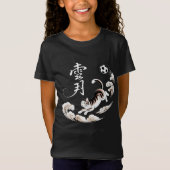 ユニークな日本ねこサッカー - 猫好きへのギフト Tシャツ (正面)