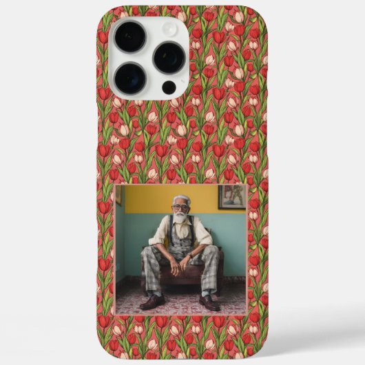 ユニークな母の日ギフト チューリップ フローラル カスタム  Case-Mate iPhoneケース (裏面)