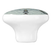 ユニークな沿岸海ガラスパターン陶磁器のノブ セラミックノブ (側面)