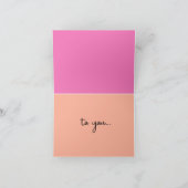 ユニークな渦 - 誕生日おめでとう カード (内部)