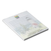 ユニークな灯台コーポレートロゴライン入り ノートパッド (アングル)