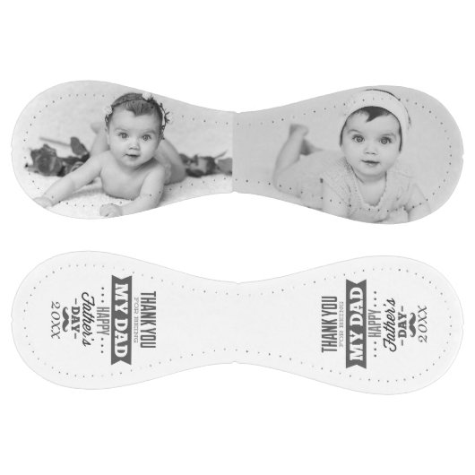 ユニークな父の日のパーソナライズな白黒 ソフトボール (パネル)