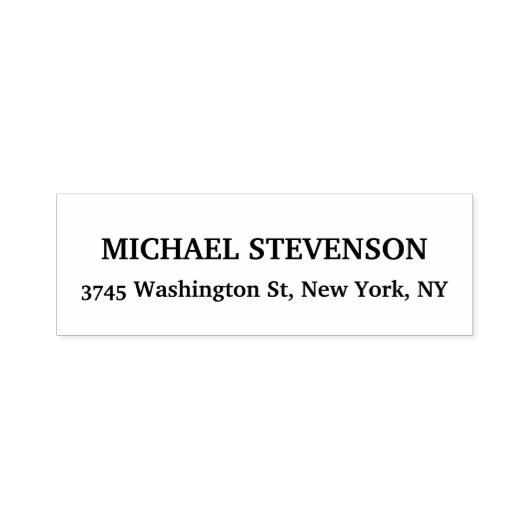 ユニークな特別なクラシックな返送先ラベル セルフインキングスタンプ (デザイン)