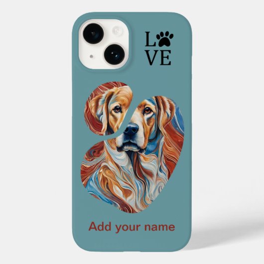 ユニークな犬のアート iPhone/iPadケース Case-Mate iPhoneケース (裏面)