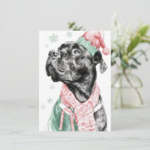 ユニークな犬のクリスマスカード シーズンカード (スタンド正面)