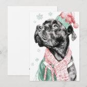 ユニークな犬のクリスマスカード シーズンカード (正面/裏面)