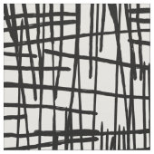 ユニークな白黒の手塗りのペンキの滴り ファブリック (クローズアップ)