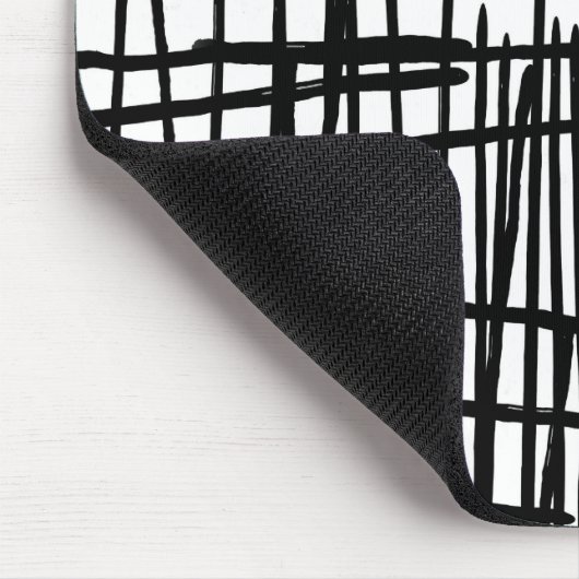 ユニークな白黒の手塗りのペンキの滴り マウスパッド (コーナー)