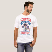 ユニークな科学者アートのスタイリッシュなデザイン Tシャツ (正面フル)