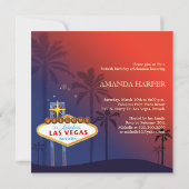 ユニークな第40ラスベガスの誕生会 招待状 (裏面)