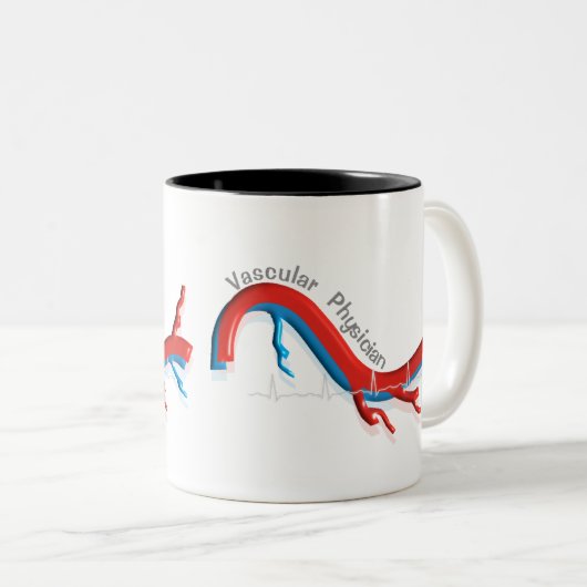 ユニークな管の医者のギフト ツートーンマグカップ (正面右)