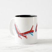 ユニークな管の医者のギフト ツートーンマグカップ (正面左)