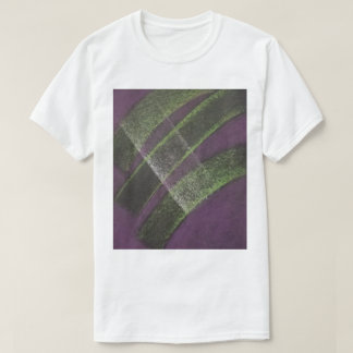 ユニークな紫と黄色の抽象芸術の橋 Tシャツ