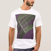 ユニークな紫と黄色の抽象芸術の橋 Tシャツ (正面)