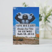 ユニークな結婚式の招待状, 変わった面白い結婚式 セーブザデート (スタンド正面)