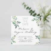 ユニークな結婚式招待状 Save The Date 招待状 (スタンド正面)