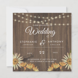 ユニークな結婚式招待状 Save The Date 招待状