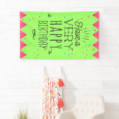 ユニークな縦のハッピーバースデーの旗 横断幕 (インサイチュ)