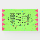 ユニークな縦のハッピーバースデーの旗 横断幕 (横)