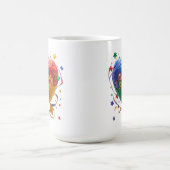 ユニークな美しさ – かわいい自閉症意識が集まる コーヒーマグカップ (中央)