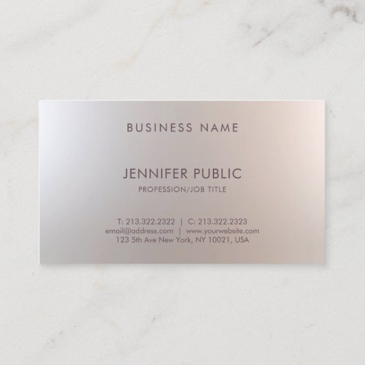 ユニークな美容院の創造的な金ゴールドのストライプのな魅力 名刺 (裏面)