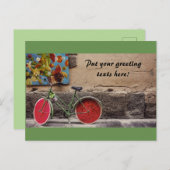 ユニークな自転車の挨拶状 シーズンポストカード (正面/裏面)